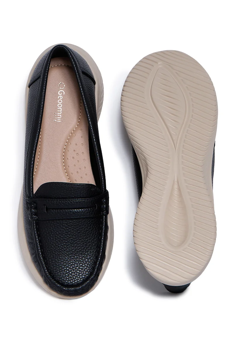 Geoomnii BLACK Geoomnii Closed Flat Shoes for Women – Comfortable Slip-On Ballet Flats for Office, Daily Wear & Casual Use for Women | Best Price UAE